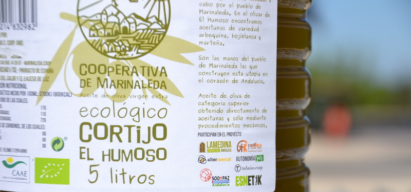 La campaña de aceite de oliva virgen extra ecológico de Marinaleda sigue su venta a un ritmo imparable