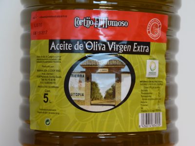 Foto de garrafa de aceite de oliva virgen extra 5 litros